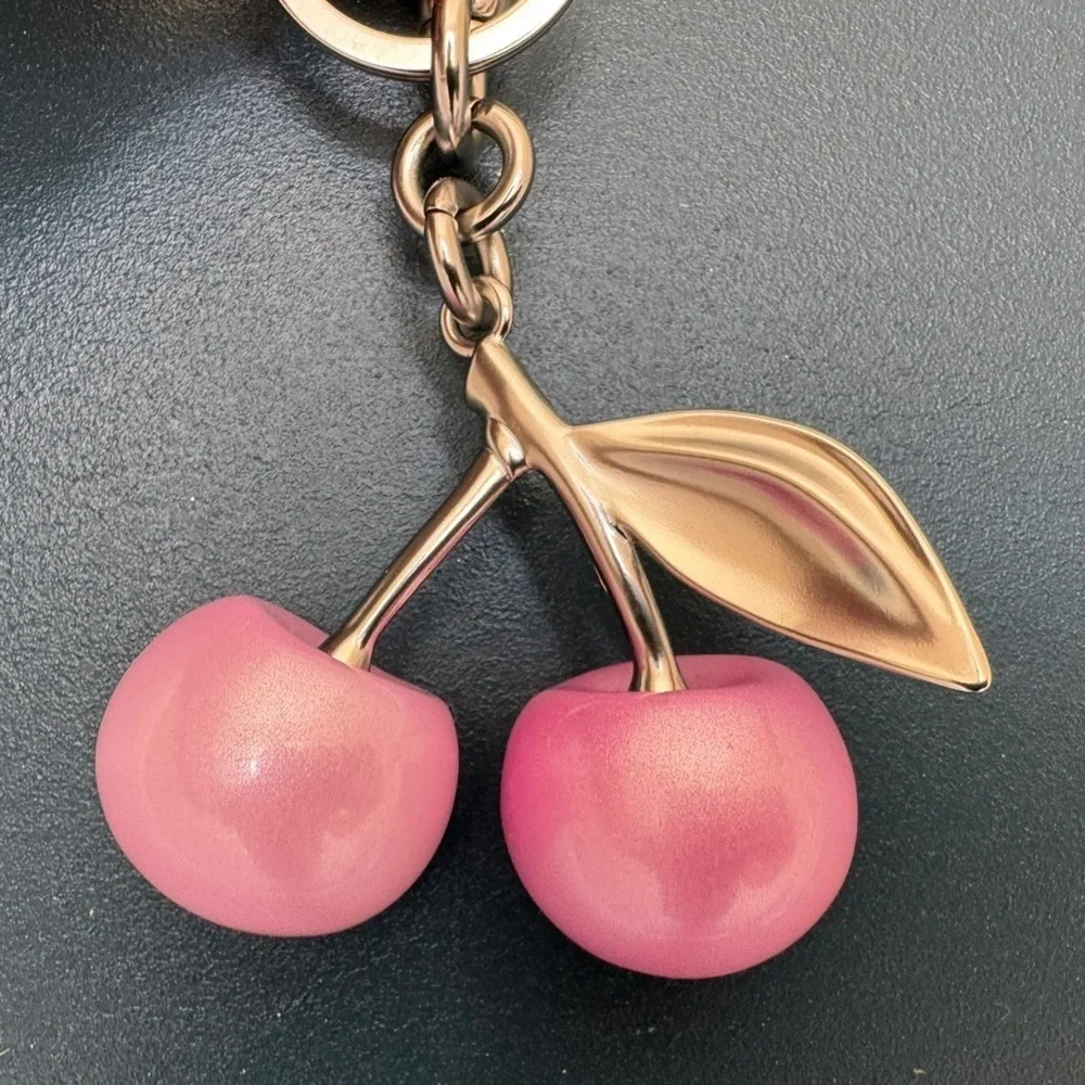 Lavender-Pink Cherry Keychain